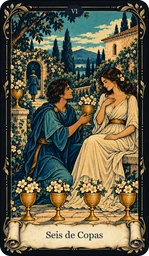 Carta Seis de Copas del tarot