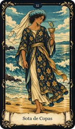 Carta Sota de Copas del tarot