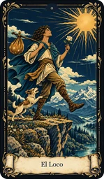Carta El Loco del tarot