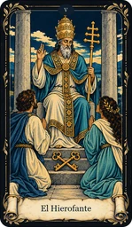 Carta El Hierofante del tarot