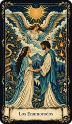 Carta Los Enamorados del tarot