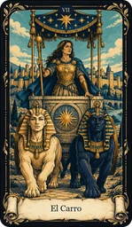 Carta El Carro del tarot
