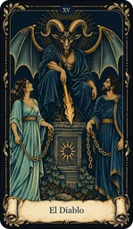Carta El Diablo del tarot