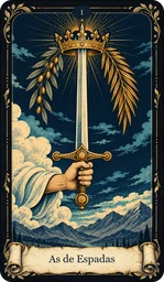 Carta As de Espadas del tarot